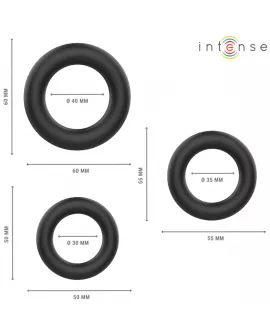INTENSE - HUGH 3 BASIC PENISRINGE AUS SILIKON SCHWARZ