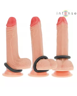 INTENSE - HUGH 3 BASIC PENISRINGE AUS SILIKON SCHWARZ