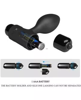 Pretty Love Vibra Butt - Analstecker 10 Vibrationen Schwarz