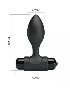 Pretty Love Vibra Butt - Analstecker 10 Vibrationen Schwarz
