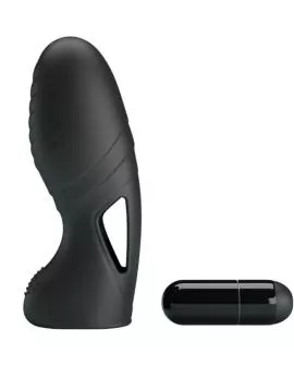 Pretty Love Alan Silikon-Fingervibrator - Schwarz