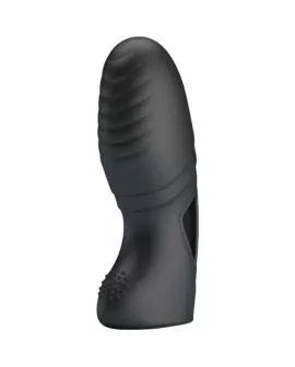Pretty Love Alan Silikon-Fingervibrator - Schwarz