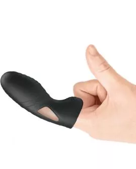 Pretty Love Alan Silikon-Fingervibrator - Schwarz