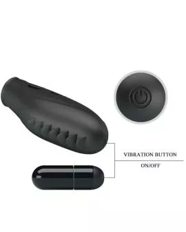 Pretty Love - Gilo Silikon-Fingervibrator Schwarz
