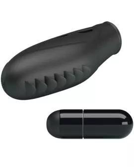 Pretty Love - Gilo Silikon-Fingervibrator Schwarz