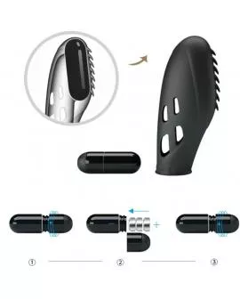 PRETTY LOVE - GILO SILIKON-FINGERVIBRATOR SCHWARZ