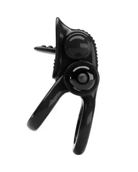 Pretty Love Passionate Ring - Doppel-Vibrationsring Klitoris-Stimulator Schwarz