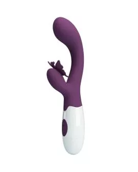 PRETTY LOVE - BUTTERFLY KISS RABBIT VIBRATOR & G-SPOT STIMULATOR LILA