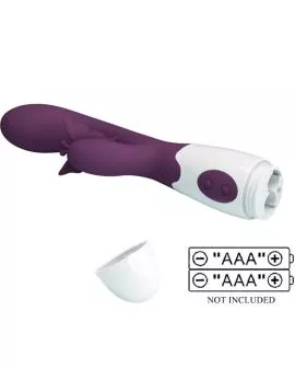 PRETTY LOVE - BUTTERFLY KISS RABBIT VIBRATOR & G-SPOT STIMULATOR LILA