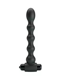 Pretty Love Lynn Silikon Anal Plug - 10 Vibrationen Schwarz