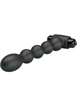 Pretty Love Lynn Silikon Anal Plug - 10 Vibrationen Schwarz
