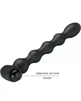 Pretty Love Lynn Silikon Anal Plug - 10 Vibrationen Schwarz