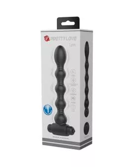 Pretty Love Lynn Silikon Anal Plug - 10 Vibrationen Schwarz