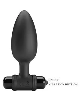 PRETTY LOVE - VIBRA BUTT PLUG 2 ANAL PLUG 10 VIBRATIONEN SCHWARZ