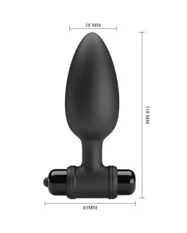 PRETTY LOVE - VIBRA BUTT PLUG 2 ANAL PLUG 10 VIBRATIONEN SCHWARZ