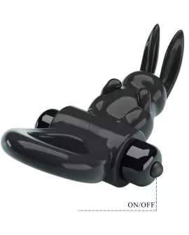 PRETTY LOVE - AUFREGENDER RING RABBIT VIBRATORRING 10 VIBRATIONEN SCHWARZ