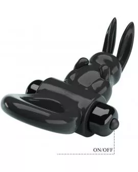 PRETTY LOVE - AUFREGENDER RING RABBIT VIBRATORRING 10 VIBRATIONEN SCHWARZ