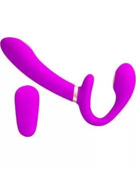 Pretty Love Thunderbird - Strap-On-Vibrator Fernbedienung Lila