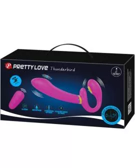 Pretty Love Thunderbird - Strap-On-Vibrator Fernbedienung Lila