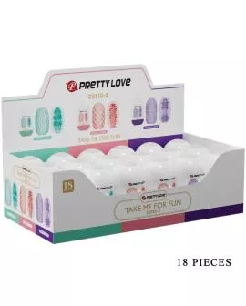 Pretty Love Cupid X 18 - Männliche Masturbatoren verschiedene Texturen