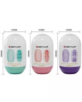 Pretty Love Cupid X 18 - Männliche Masturbatoren verschiedene Texturen