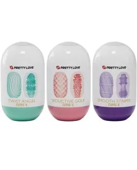 Pretty Love Cupid X 18 - Männliche Masturbatoren verschiedene Texturen