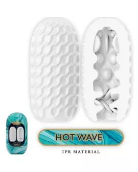Pretty Love Hot Wave Masturbator aus Silikon - Weiß
