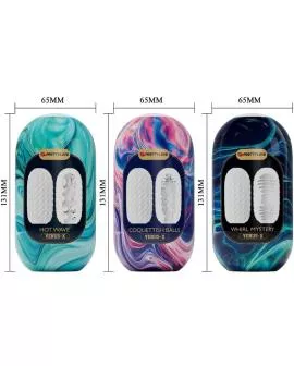 Pretty Love Venus X 15 - Männliche Masturbatoren aus Silikon, weiß