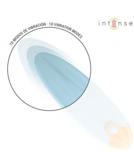 INTENSE - MIKE VIBRIERENDER BULLET 10 VIBRATIONEN BLAU FERNBEDIENUNG