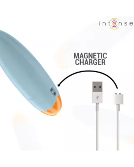 INTENSE - MIKE VIBRIERENDER BULLET 10 VIBRATIONEN BLAU FERNBEDIENUNG