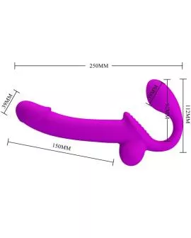 Pretty Love - Kelpie Doppelt Strap-On Stimulator Lila