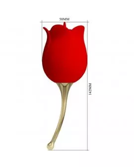 PRETTY LOVE - ROSE LOVER ROSE KLITORIS-STIMULATOR 12 VIBRATIONEN ROT