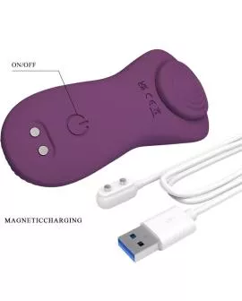 PRETTY LOVE - MANE LAY ON CLITORIS MASSAGER 10 VIBRATIONEN FERNBEDIENUNG LILA