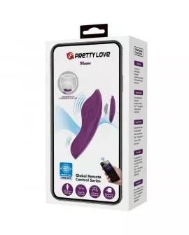PRETTY LOVE - MANE LAY ON CLITORIS MASSAGER 10 VIBRATIONEN FERNBEDIENUNG LILA