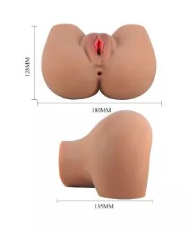 CRAZY BULL - MILA VIBRATOR BUTT MIT REALISTISCHER VAGINA UND ANUS FLESH CONTROL FERNBEDIENUNG