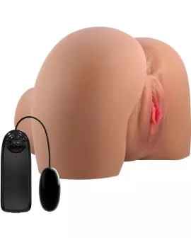 CRAZY BULL - MILA VIBRATOR BUTT MIT REALISTISCHER VAGINA UND ANUS FLESH CONTROL FERNBEDIENUNG