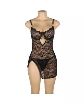 Subblime Spitzen-Babydoll Schwarz S/M - 954185