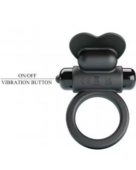 PRETTY LOVE - DEBONAIRE VIBRATIONSRING KANINCHEN 10 VIBRATIONEN SCHWARZ