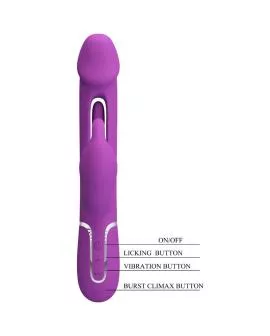 Pretty Love - Kampas 3-in-1 Rabbit-Vibrator Lila