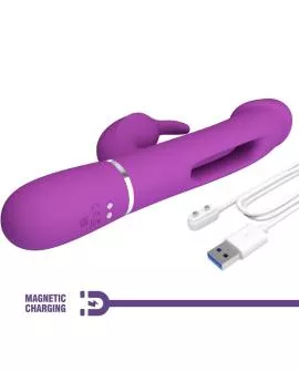 Pretty Love - Kampas 3-in-1 Rabbit-Vibrator Lila