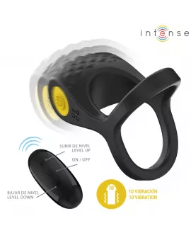 INTENSE - ALEX VIBRATOR DOPPEL-PENISRING 10 VIBRATIONEN SCHWARZ