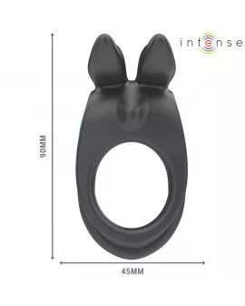 INTENSE - SAM VIBRATOR DOPPEL-PENISRING 10 VIBRATIONEN SCHWARZ