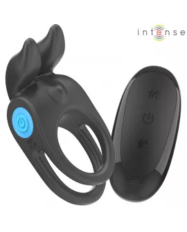 INTENSE - SAM VIBRATOR DOPPEL-PENISRING 10 VIBRATIONEN SCHWARZ