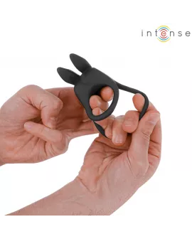 INTENSE - SAM VIBRATOR DOPPEL-PENISRING 10 VIBRATIONEN SCHWARZ