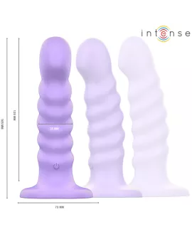 Intense Brenda Vibrator M - Spiraldesign Lila Fernbedienung