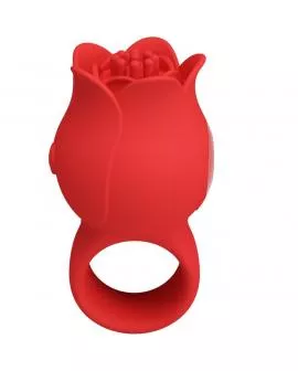 PRETTY LOVE - JAE ROSE FÖRMIGER FINGERVIBRATOR 10 VIBRATIONEN ROT