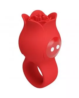 PRETTY LOVE - JAE ROSE FÖRMIGER FINGERVIBRATOR 10 VIBRATIONEN ROT