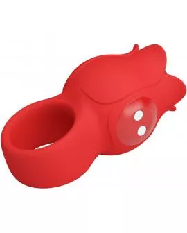 PRETTY LOVE - JAE ROSE FÖRMIGER FINGERVIBRATOR 10 VIBRATIONEN ROT
