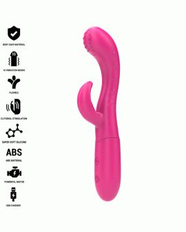 INTENSE - AMARA VIBRATOR MIT STIMULIERENDER ZUNGE 10 VIBRATIONEN ROSA