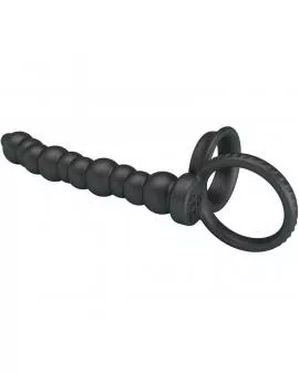 PRETTY LOVE - DILLION DOPPELTE PENETRATION COCK RING SCHWARZ